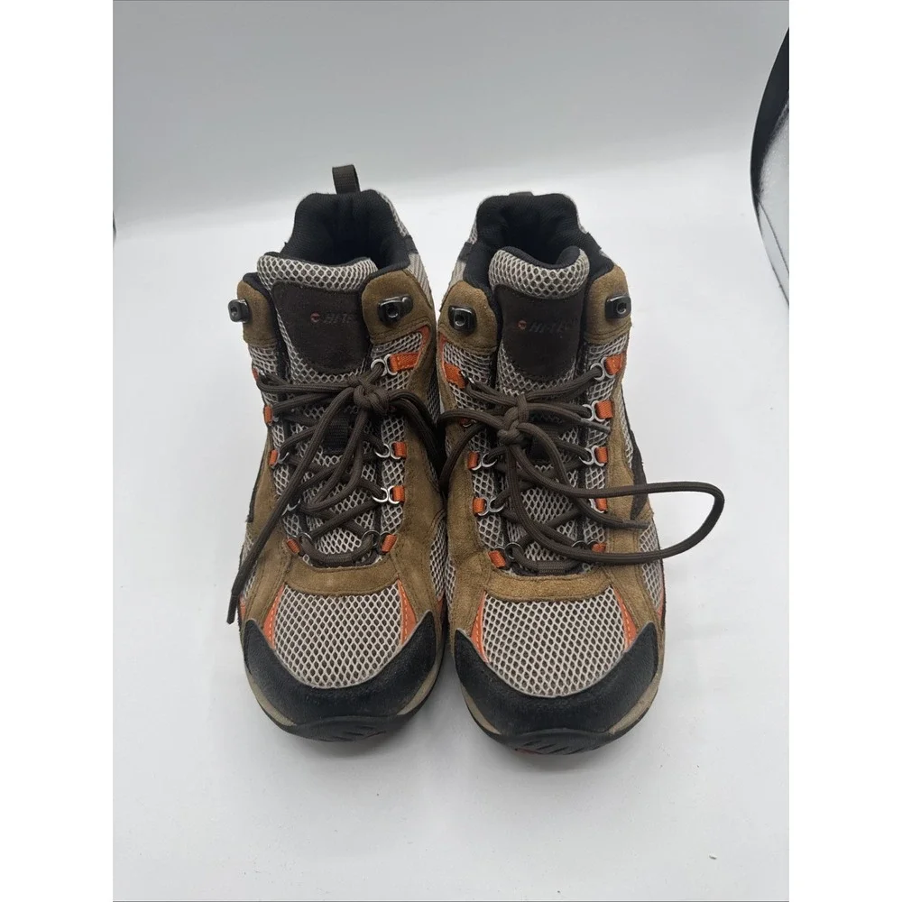HI TEC Mens‎ Hurricane Mid Waterproof Black And Brown U.S. Mens Size 10